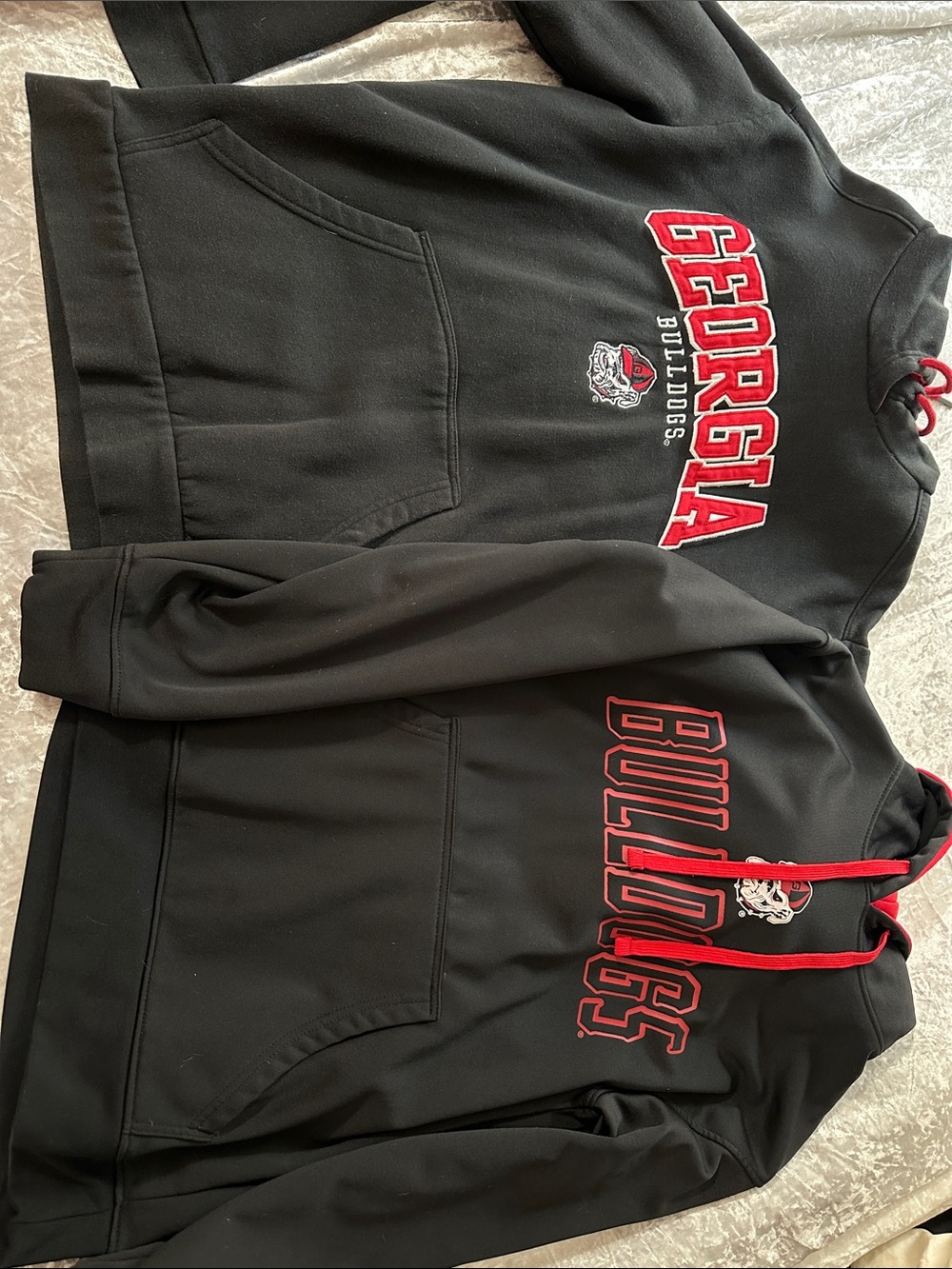 2 Georgia Bulldogs Black Hoodies size medium
